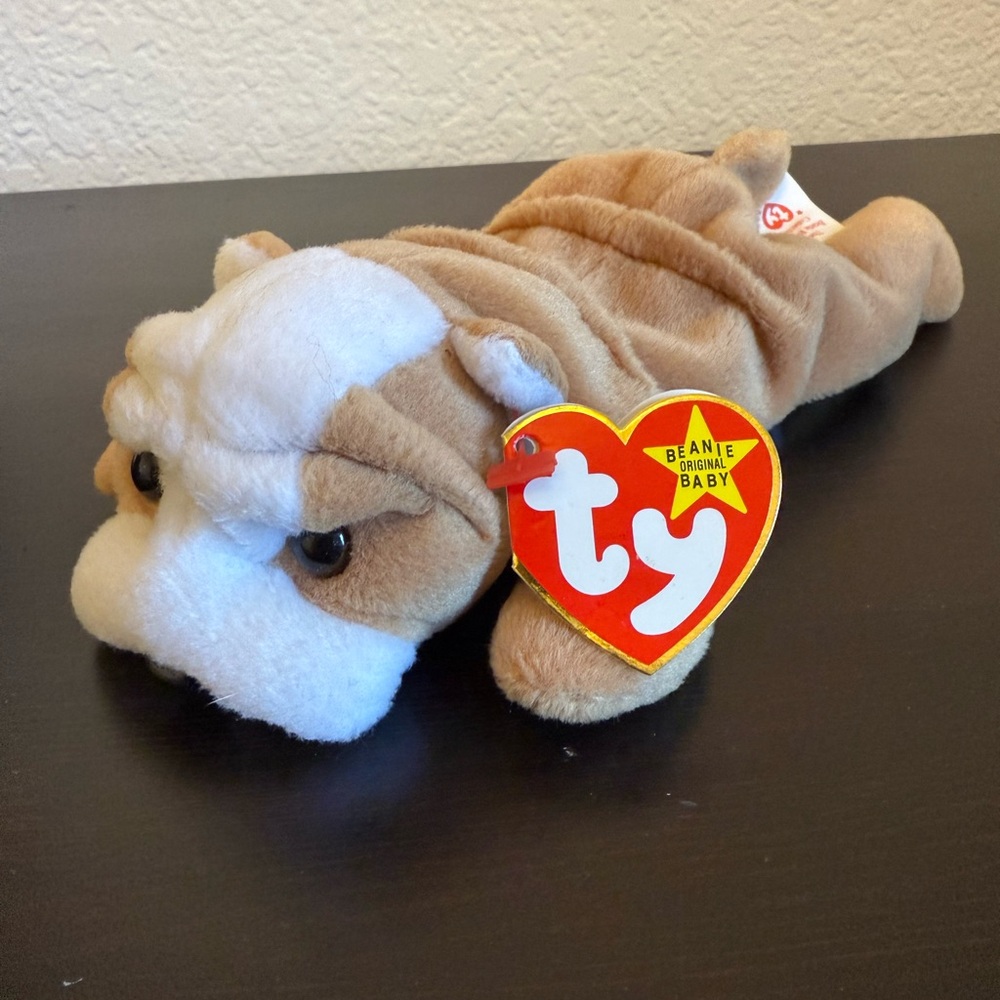 Ty Beanie Baby Bulldog - wrinkles the dog